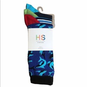 HAPPY SOCKS 3 PACK MENS DRESS SOCKS NWT